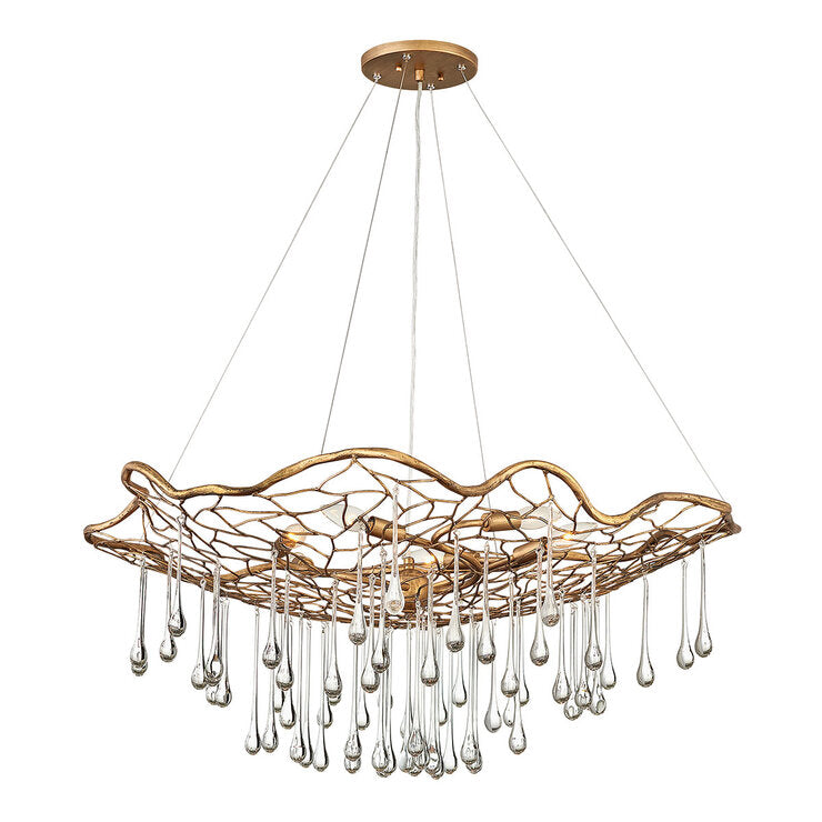 Quintiesse Lisa McDennon by Hinkley 6-Light Laguna Pendant in Burnished Gold